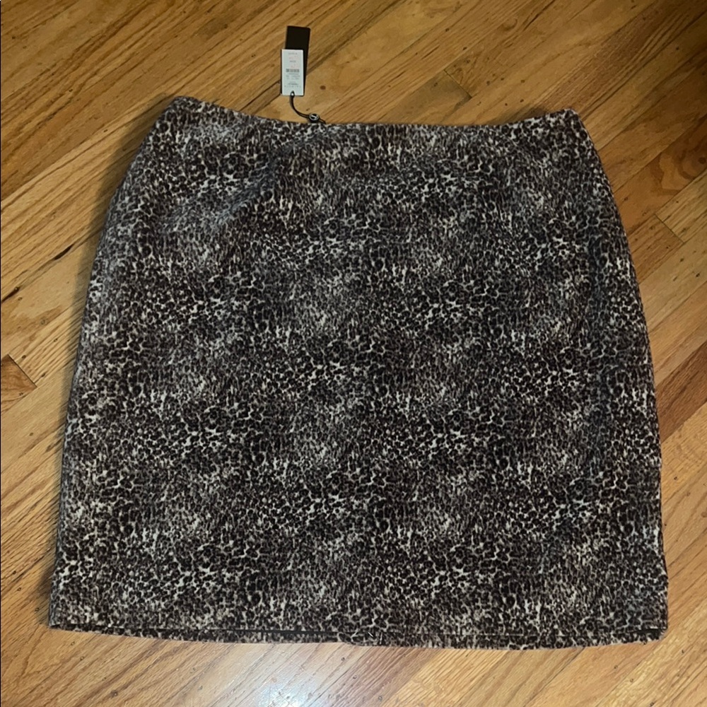Talbots Black and White Mini Pencil Skirt for Work